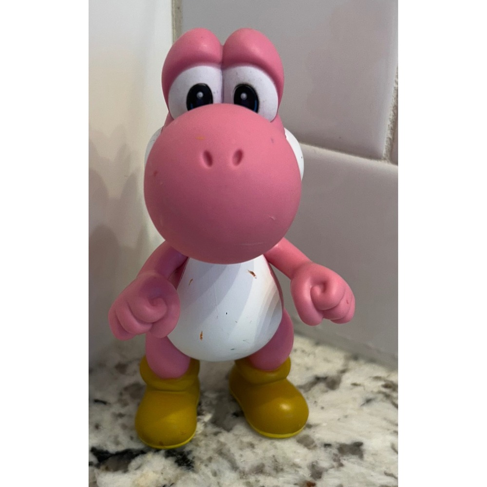 Nintendo Super Mario Collection Pink Yoshi 5"‎ Vinyl Figure 2009 Banpresto HTF